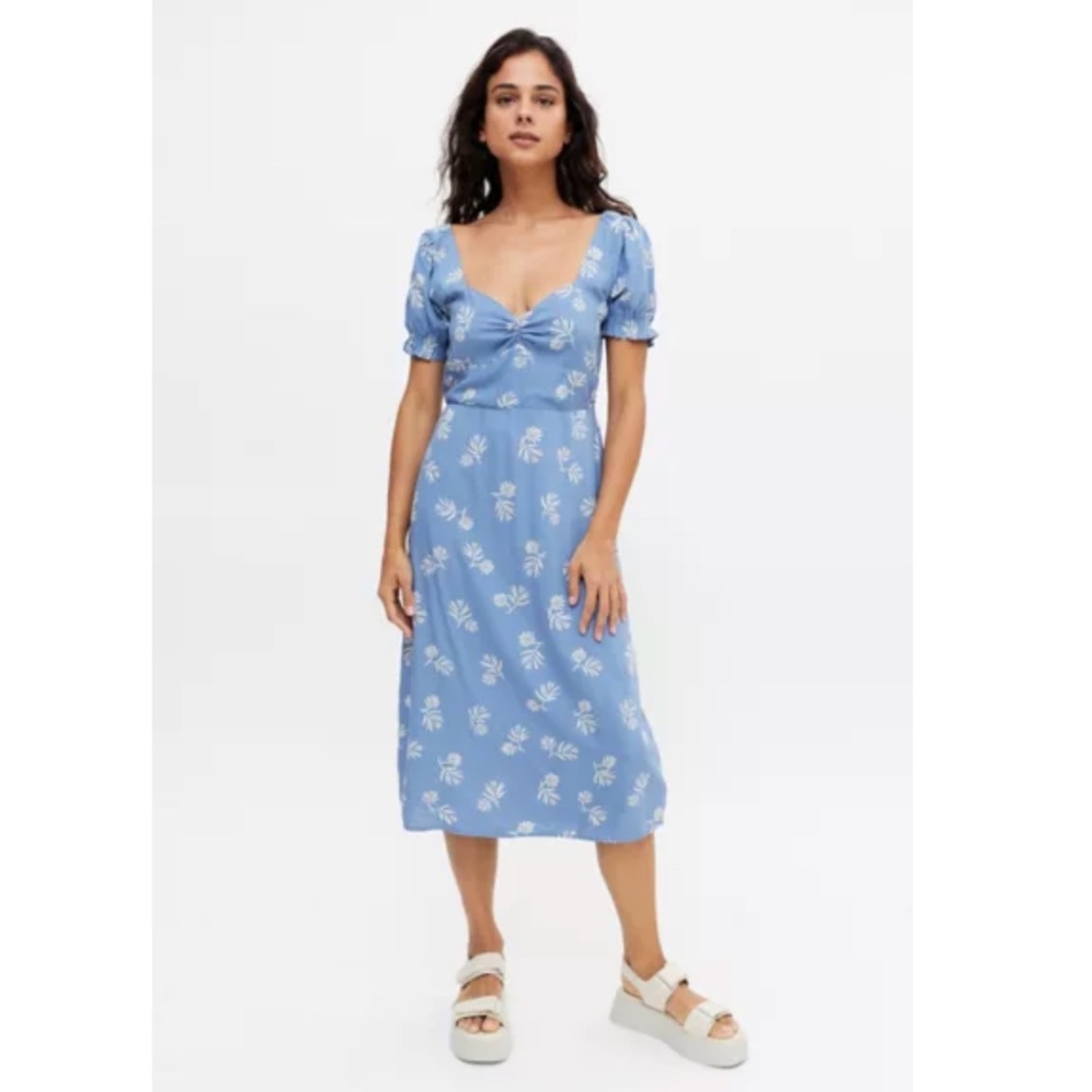 BILLABONG Love Letters Floral Midi Dress in River Size Large